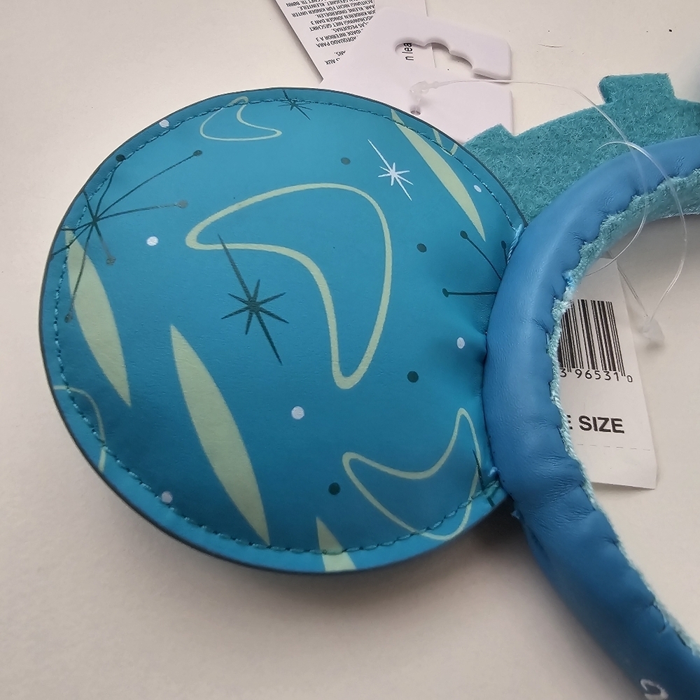 NWT Disneyland Tommorowland Retro Disney Mickey Ears Blue Galactic - Picture 13 of 14